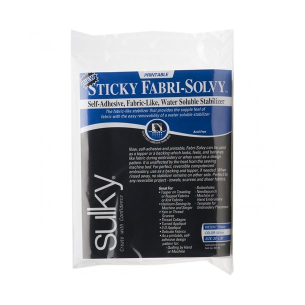 Sticky Fabri-Solvy Stabilizer-20X36